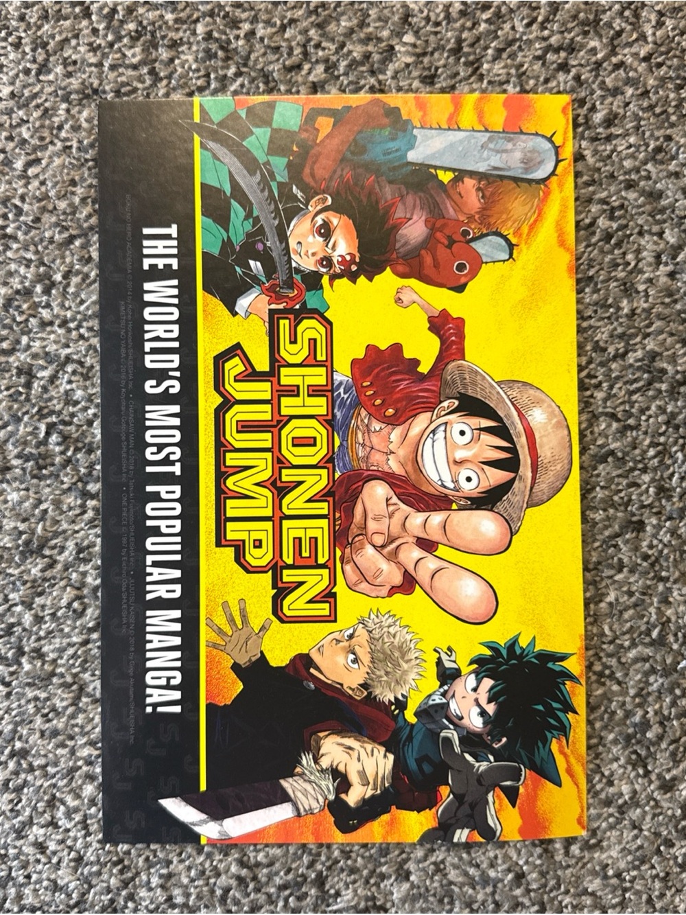 Shonen Jump Print Advertisement Card by Viz 2023 SDCC Promo 8.5”x5.5”